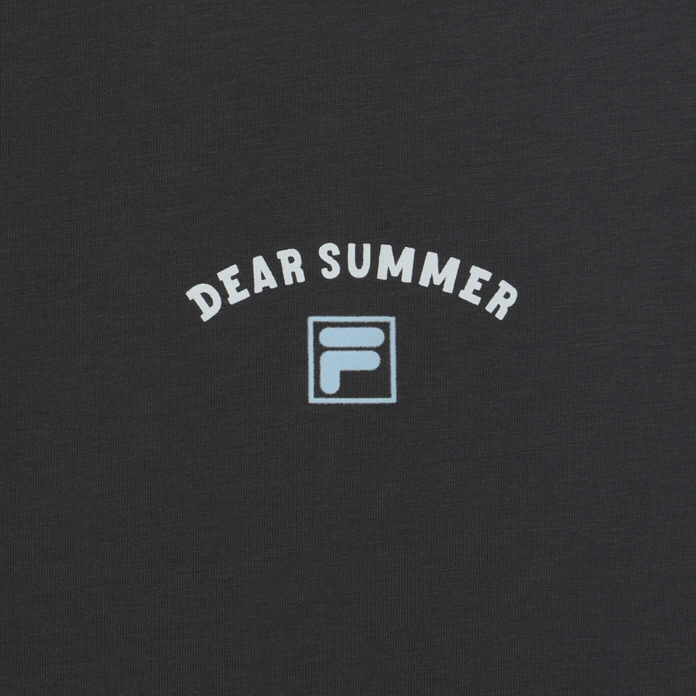[6% 적립] 휠라 Coldwave+ 썸머 일러스트 반팔티 차콜그레이([6% 적립] FILA Coldwave+ Summer Illustration T-Shirt Charcoal) - 4
