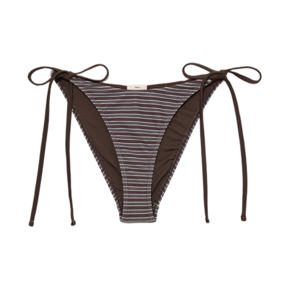 (W) 글로니 G 앵콜 스트라이프 비키니 바텀 브라운 스트라이프((W) Glowny G Encore Stripe Bikini Bottom Brown Stripe)