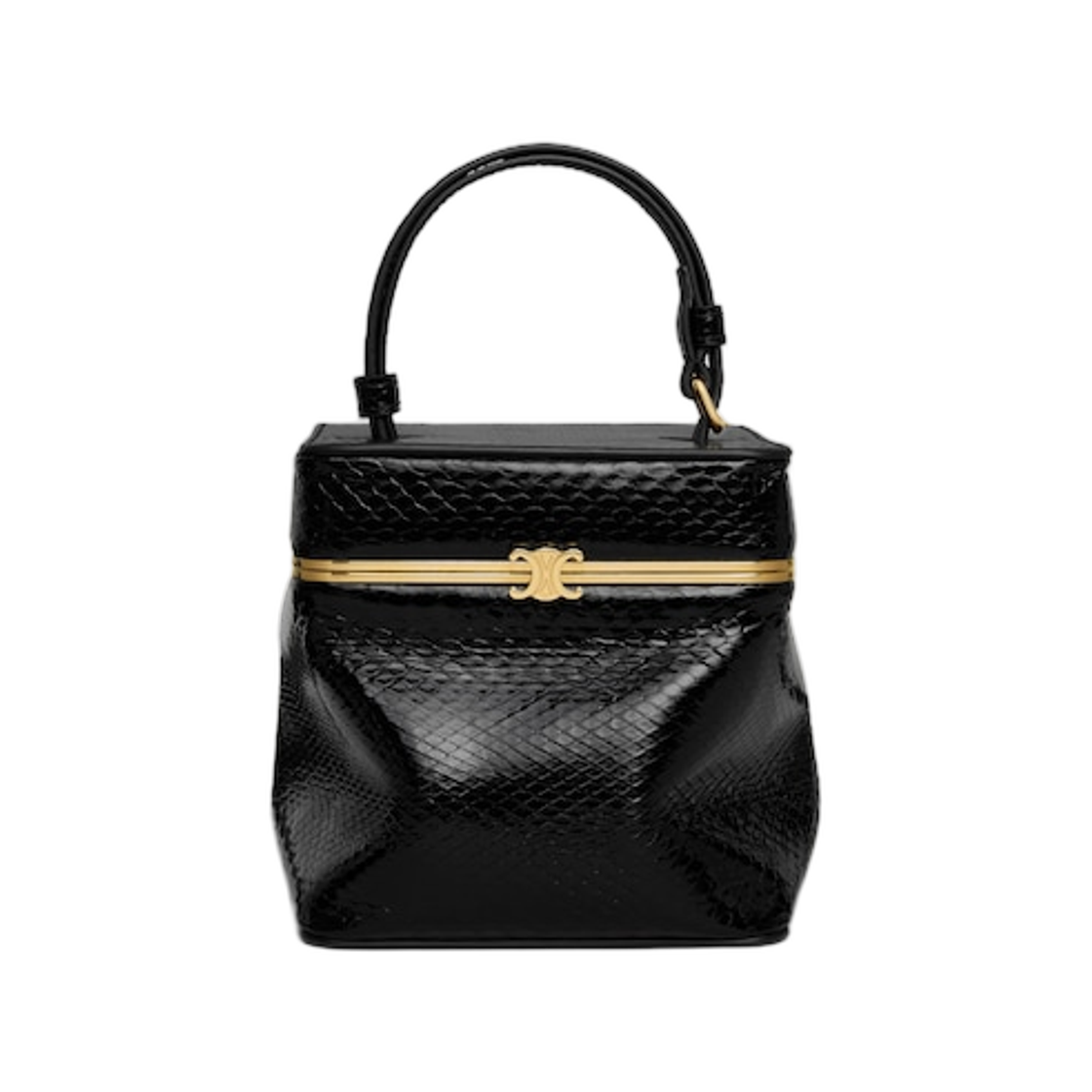 124233R84-38NO Celine Cube in Python Black