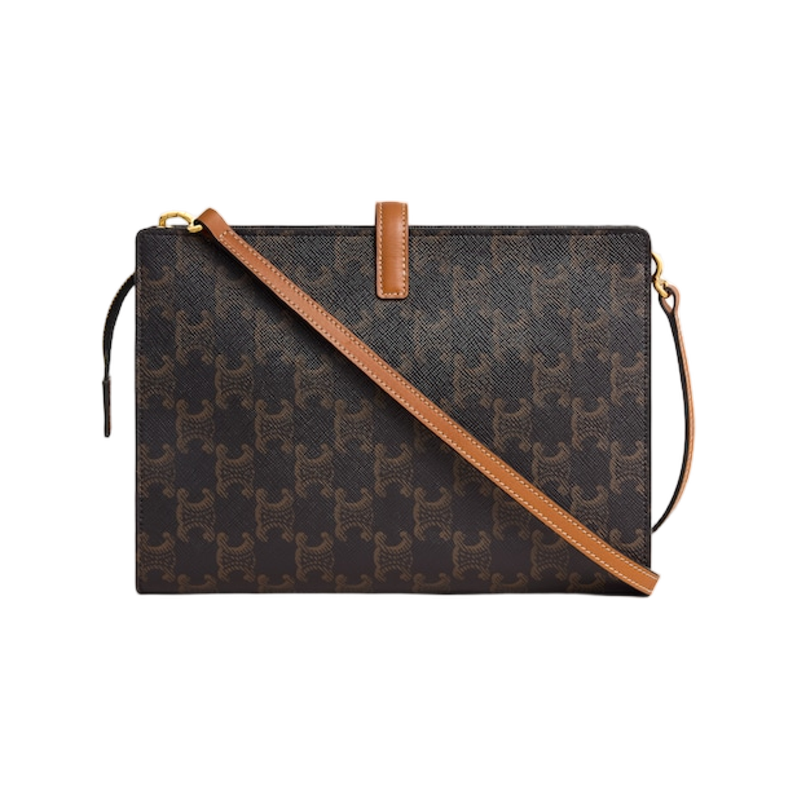 셀린느 스몰 노트 북 트리옹프 캔버스 앤 내츄럴 카프스킨 미엘(Celine Small Note Book in Triomphe Canvas and Natural Calfskin Miel) - 2