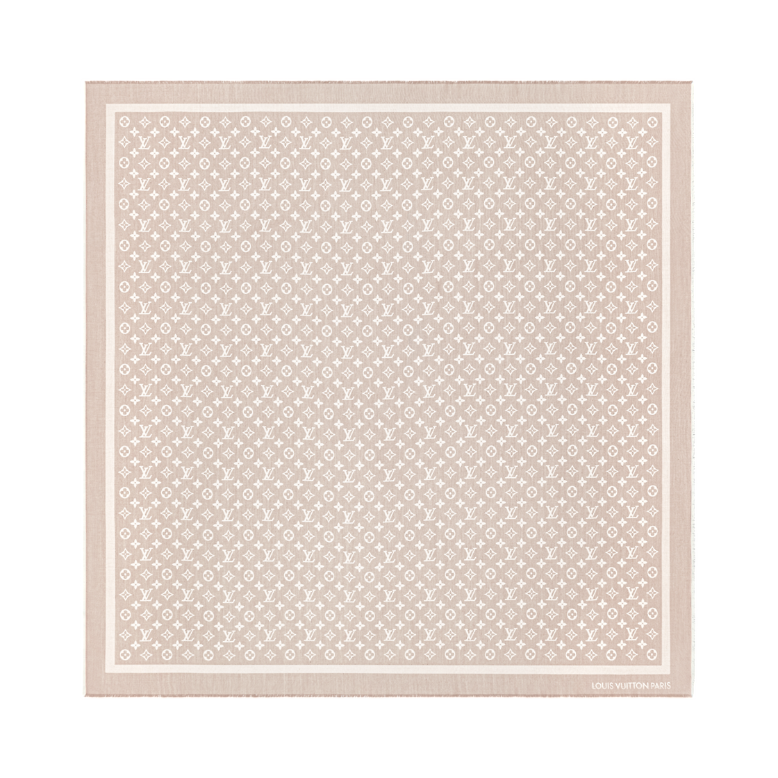 M98344 (W) Louis Vuitton Monogram Denim Shawl Beige