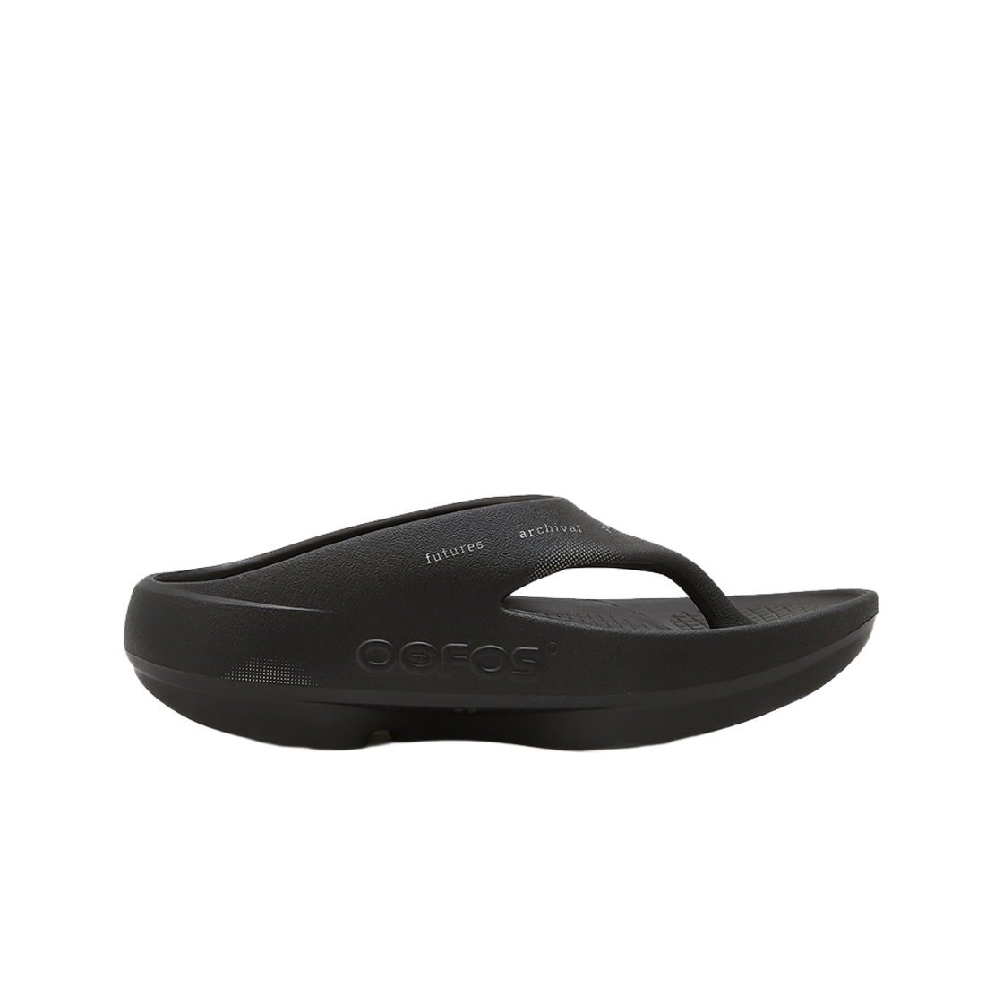 [KREAM 단독] 우포스 x 폴리테루 OOriginal+ 블랙 남여공용 플립플랍([KREAM 단독] OOFOS x POLYTERU OOriginal+ Black Unisex Flip-Flop) - 2