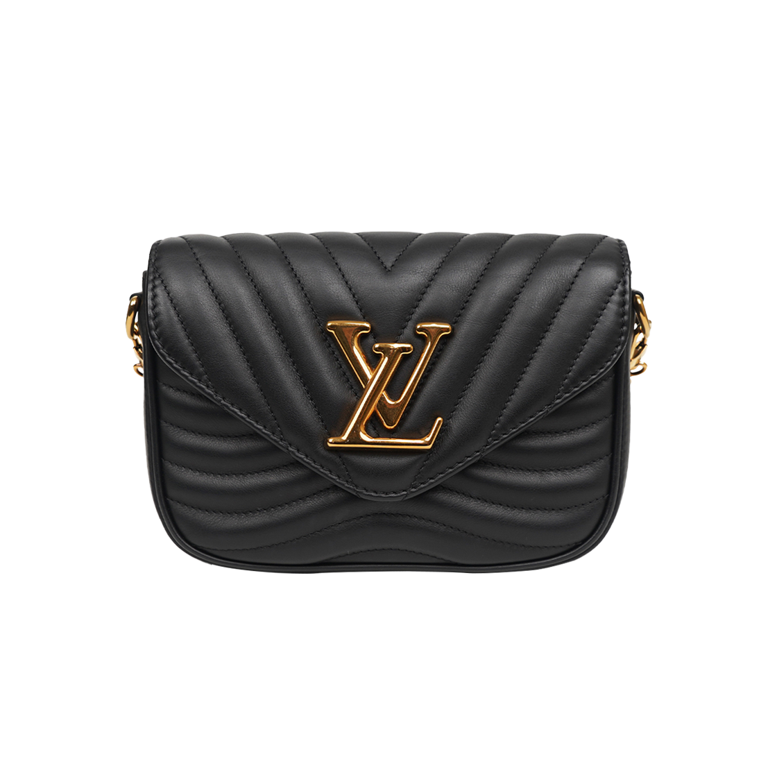 ITN2DDRQVCPS Louis Vuitton New Wave Multi Pochette M56461 Chip