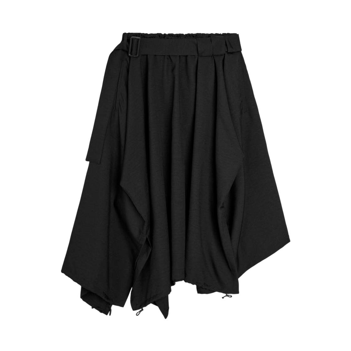 KS1336 (W) Y-3 Sport Uniform Adaptive Length Skirt Black