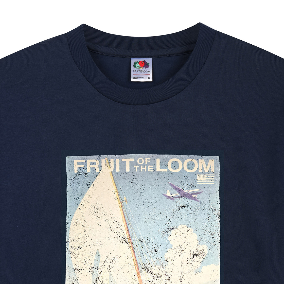 프룻오브더룸 세일링 빈티지 반팔티셔츠 네이비(fruitoftheloom Sailing Vintage Banpal T-shirts NAVY) - 3