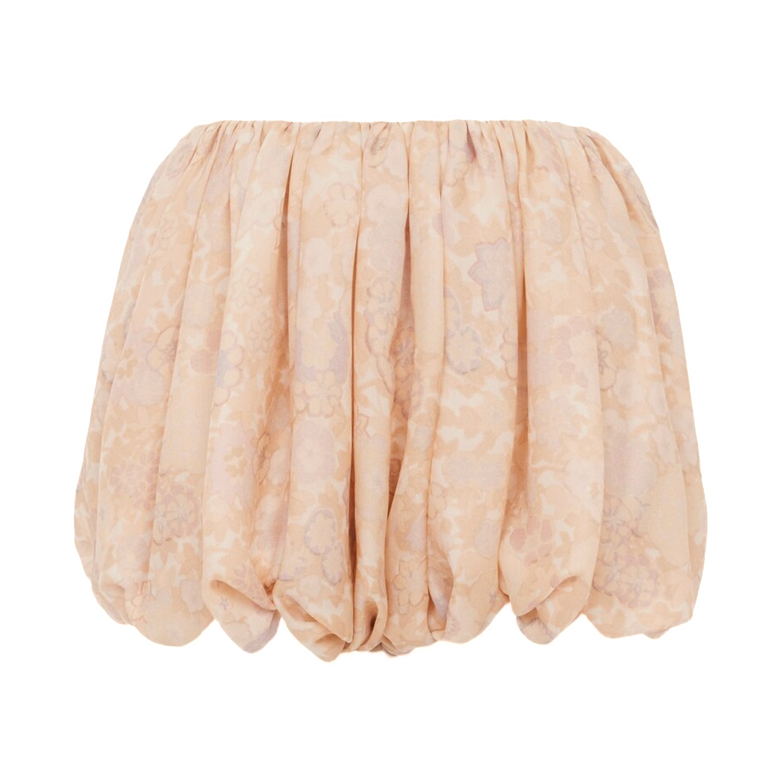 (W) 끌로에 미니 블루머 쇼츠 실크 샤르뫼즈 멀티컬러 핑크((W) Chloe Mini Bloomer Shorts in Silk Charmeuse Multicolor Pink)