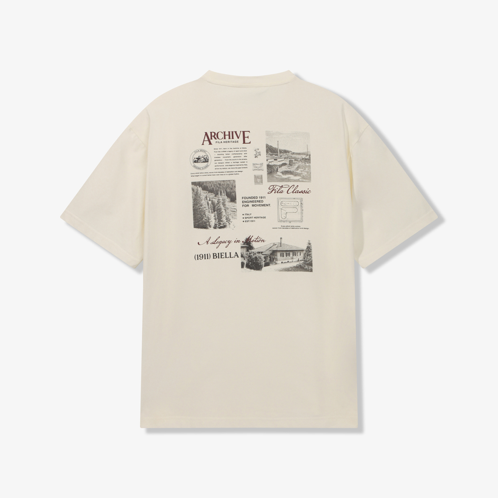 [6% 적립] 휠라 Coldwave+ 아카이브 반팔티 아이보리([6% 적립] FILA Coldwave+ Archive T-Shirt Ivory) - 2