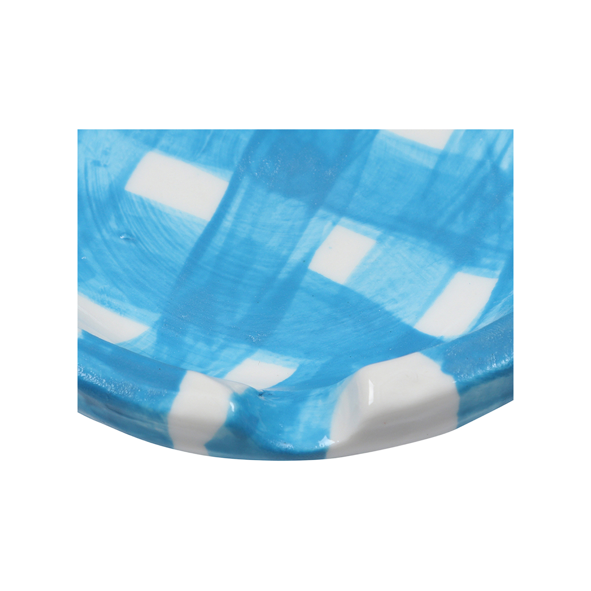 아웃도어서비스 세라믹 애쉬트레이 - 블루 체크(OS Ceramic Ashtray - Blue Check) - 4