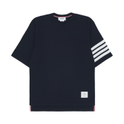 Thom Browne Short Sleeve T-Shirt Navy