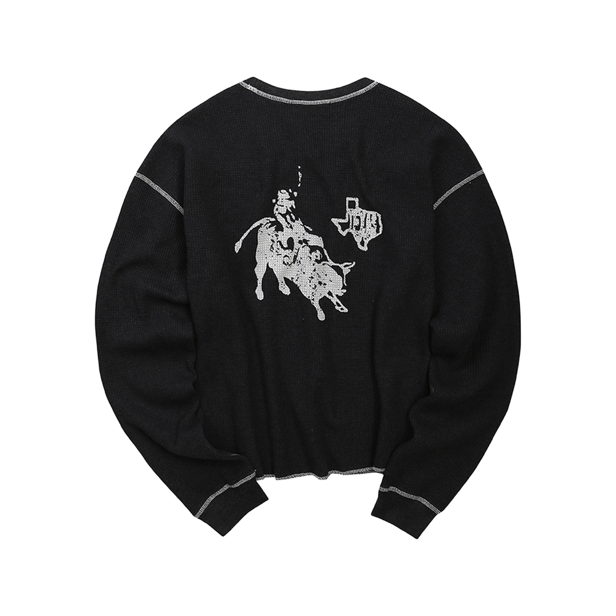 아웃도어서비스 로데오 와플 롱슬리브 - 차콜(OS Rodeo Waffle Long Sleeve - Charcoal) - 2