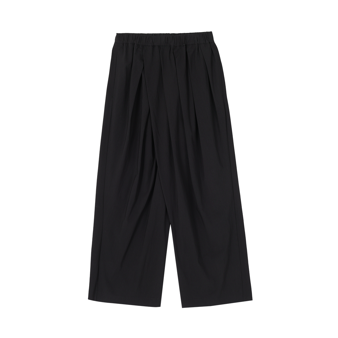 WH3PT319BK (W) SONGZIO Asymmetric Pleats Pants Black