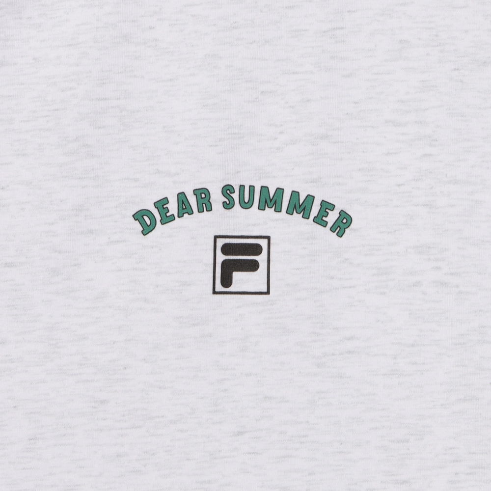 [6% 적립] 휠라 Coldwave+ 썸머 일러스트 반팔티 화이트멜란지([6% 적립] FILA Coldwave+ Summer Illustration T-Shirt White Melange) - 5