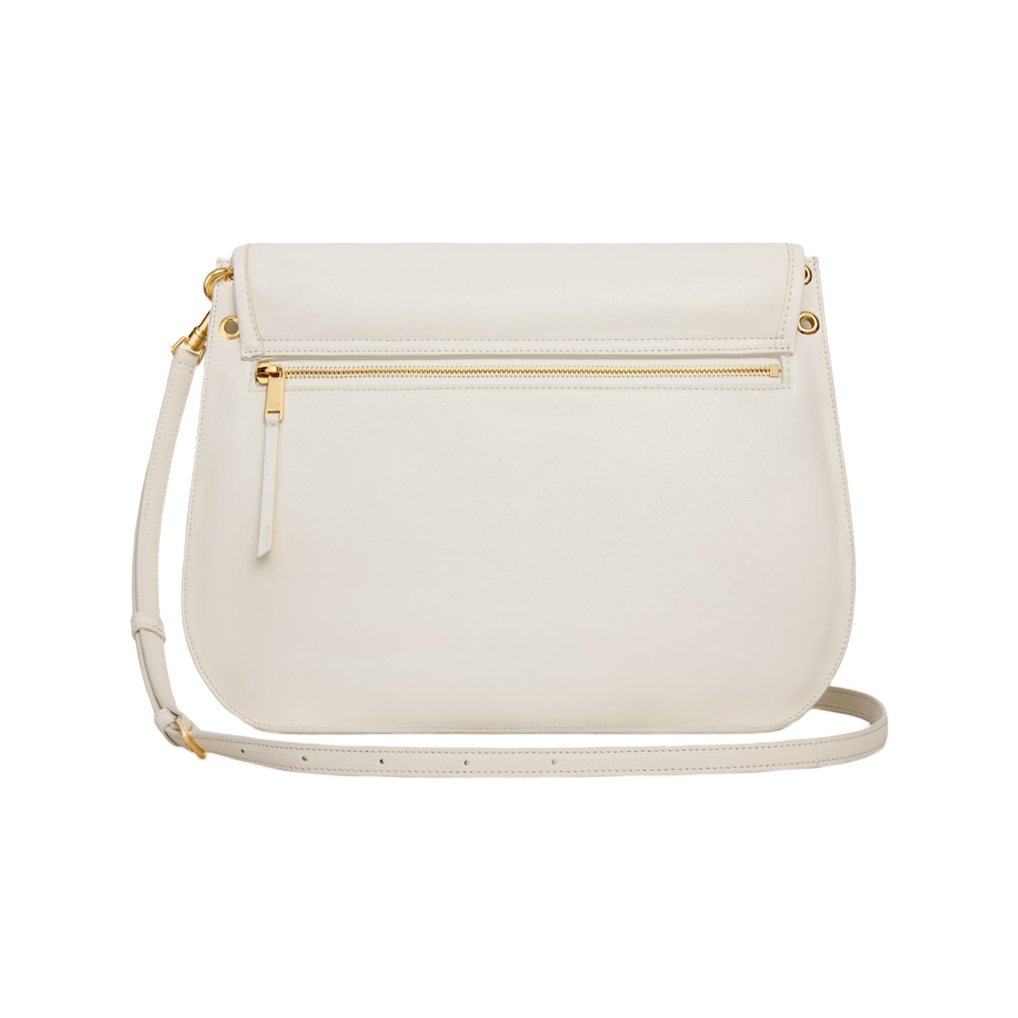 셀린느 소프트 트리옹프 베사체 서플 샤이니 램스킨 화이트 코튼(Celine Soft Triomphe Besace in Supple Shiny Lambskin White Cotton) - 2