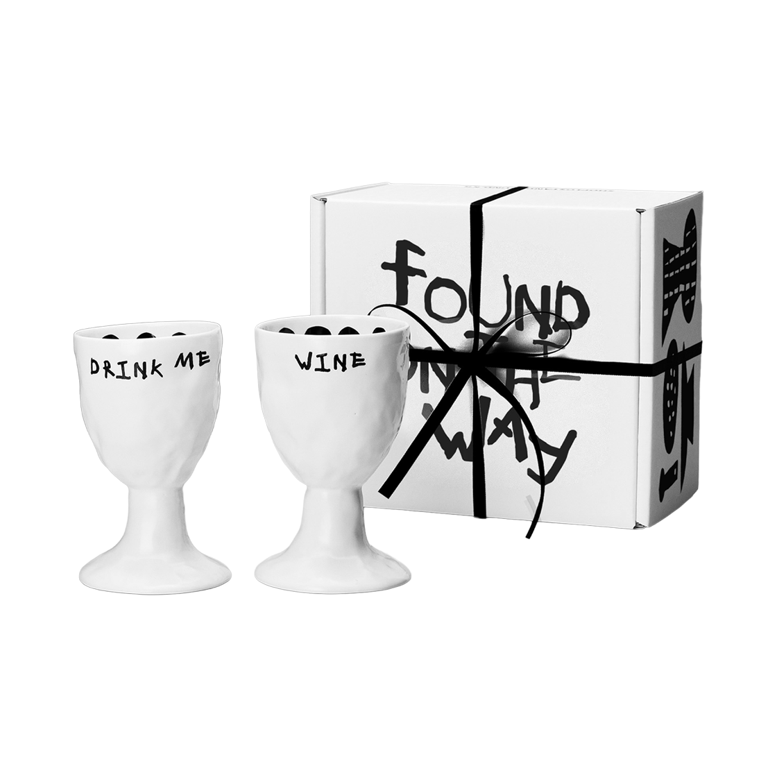 로파서울 [선물포장] DRINK ME 와인잔 2P 세트(LOFA SEOUL [GIFT] DRINK ME WIne Cup 2P Set)