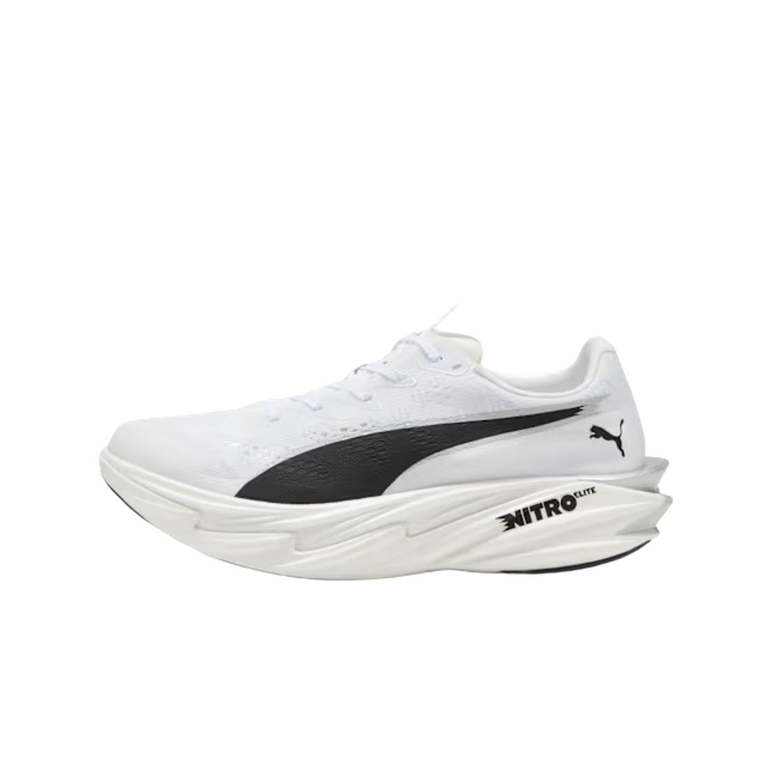 (W) 푸마 디비에이트 나이트로 엘리트 4 푸마 화이트 푸마 블랙((W) Puma Deviate Nitro Elite 4 Puma White Puma Black) - 2