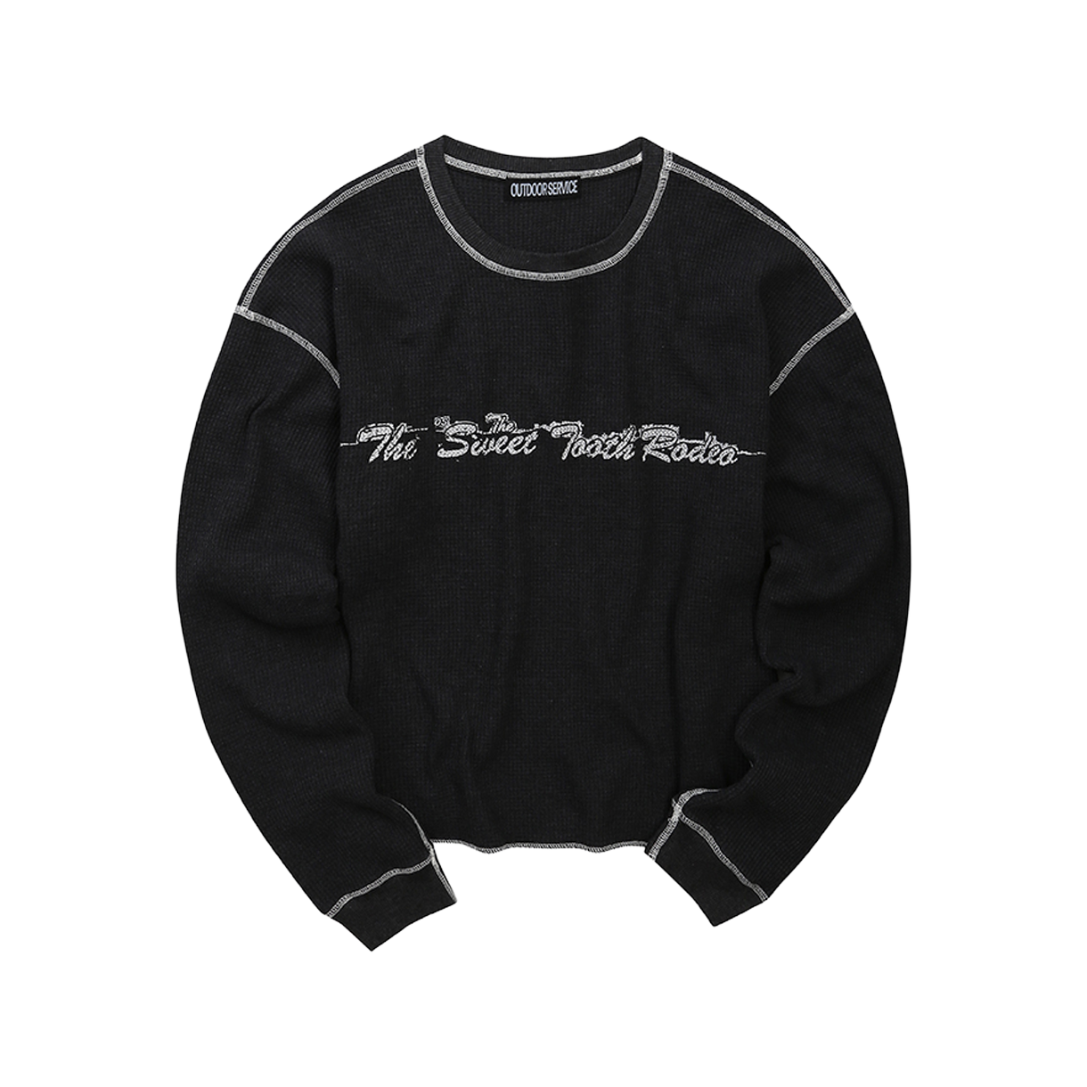 아웃도어서비스 로데오 와플 롱슬리브 - 차콜(OS Rodeo Waffle Long Sleeve - Charcoal)