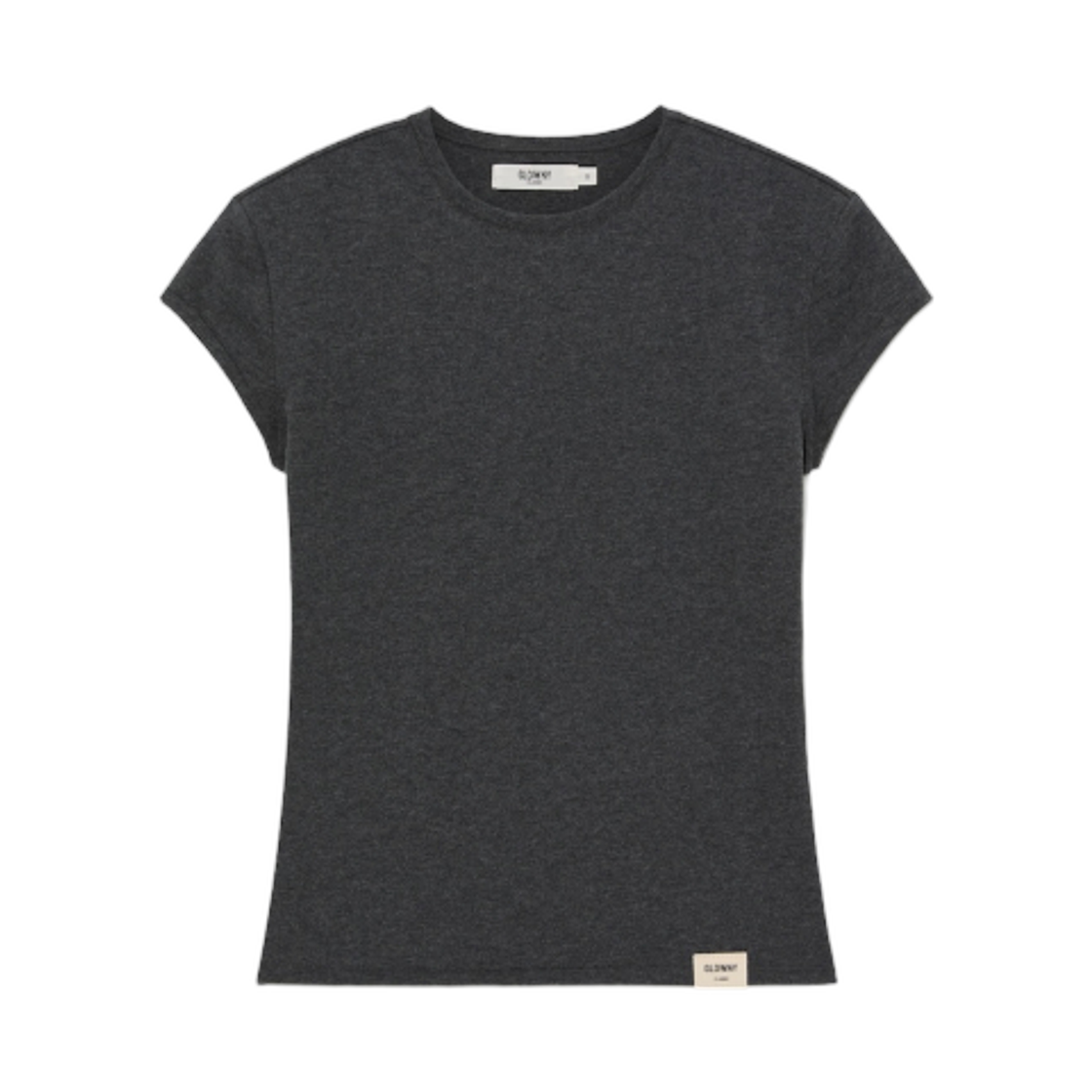 (W) 글로니 G 슬림 티셔츠 차콜((W) Glowny G Slim T-Shirt Charcoal)