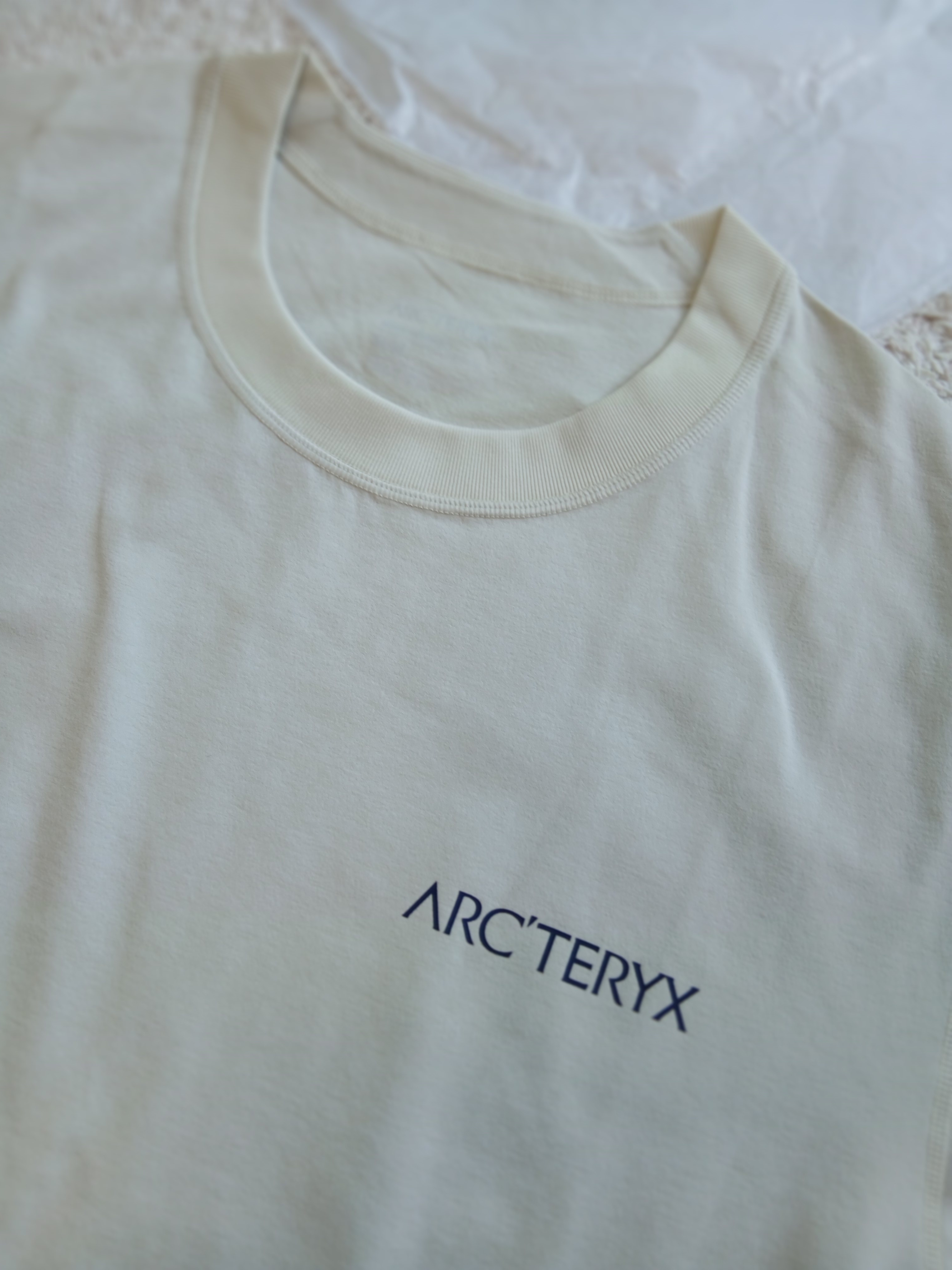 Arc'teryx Envoy Grand Wall SS T-Shirt Sea Salt 착용 스타일 - 8