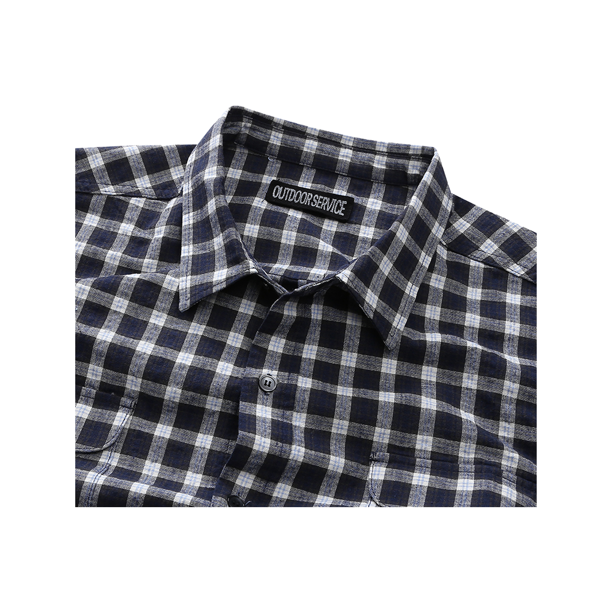 아웃도어서비스 서비스 플래드 셔츠 - 네이비(OS Service Plaid Shirt - Navy) - 3