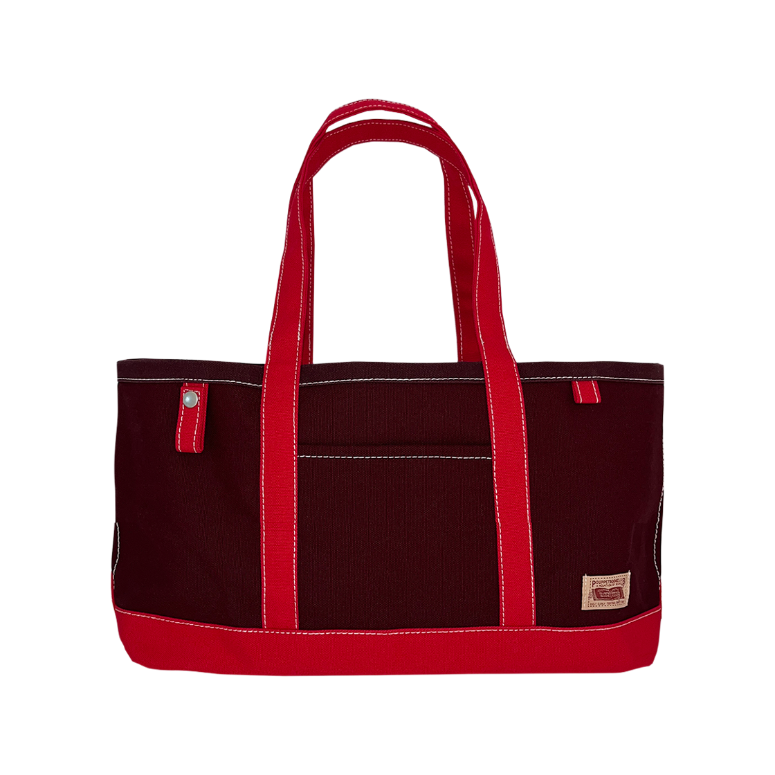 푸펫 더 북스 & 스터프 캔버스 백 레드(POUPPET The Books & Stuff Canvas Bag Red)