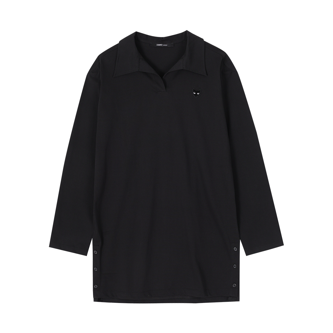 WH2TS803BK (W) SONGZIO ZZERO Panther Open Collar One Piece Black