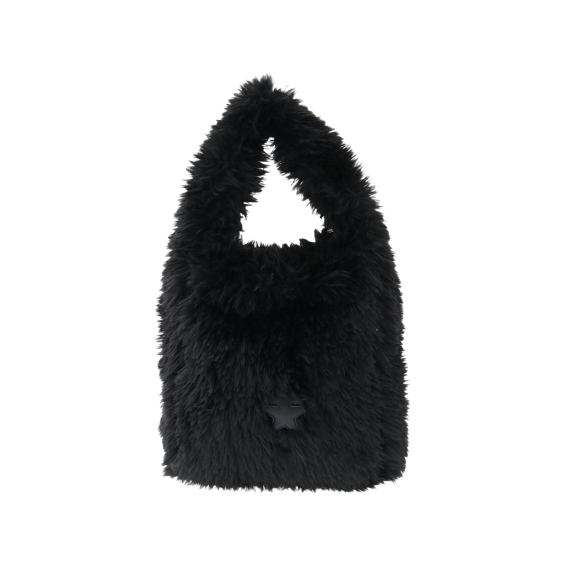 A2858PBG308 Converse Tokyo One Handle Fur Tote Bag Black