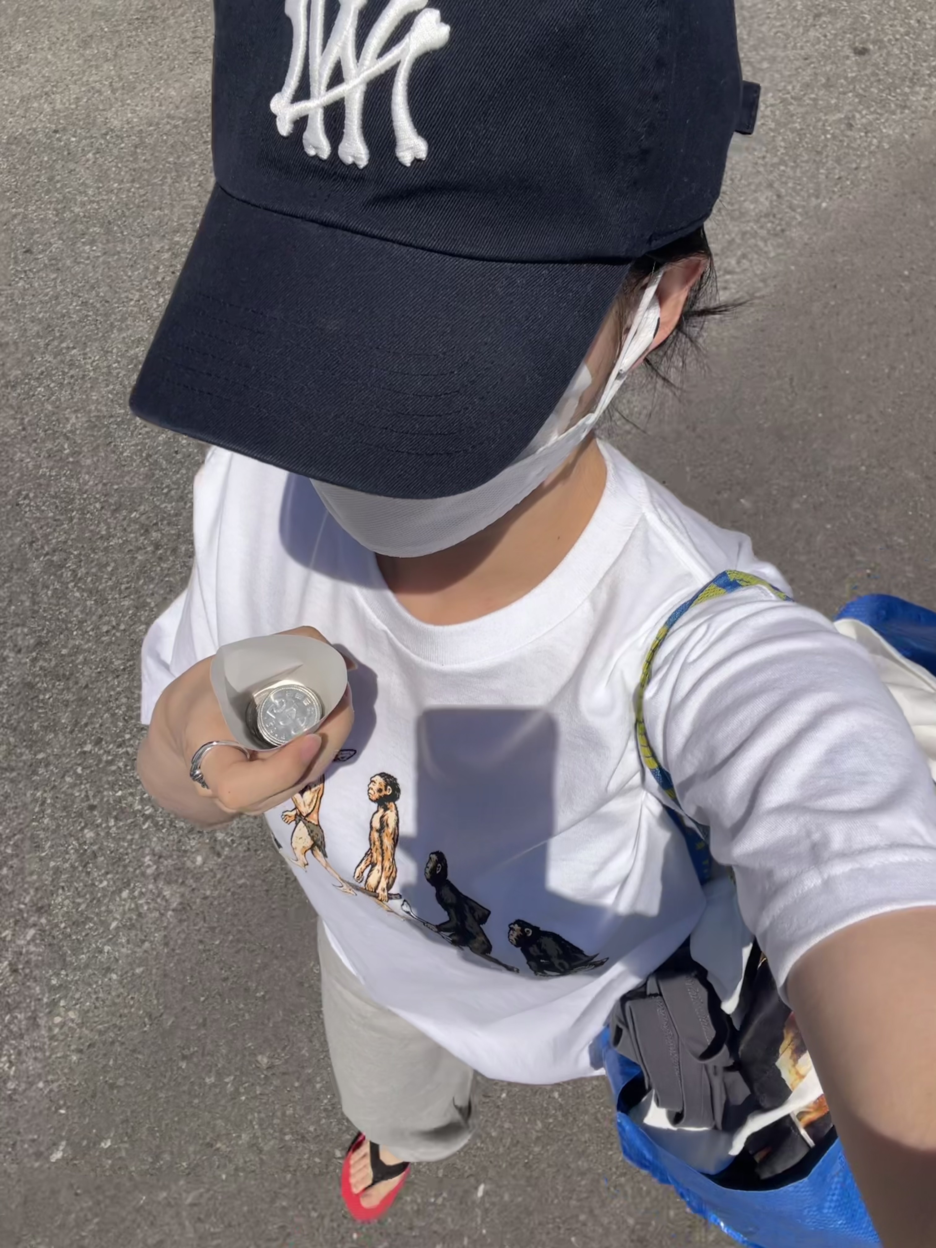 Supreme Evolution T-Shirt White - 26SS 착용 스타일 - 1