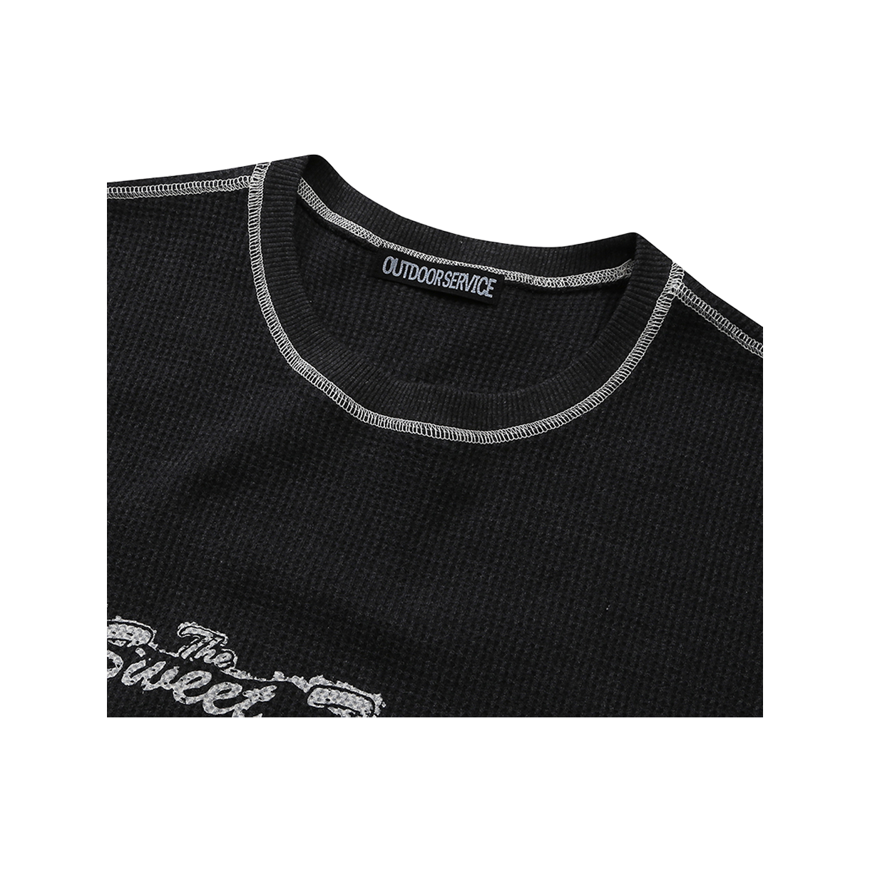 아웃도어서비스 로데오 와플 롱슬리브 - 차콜(OS Rodeo Waffle Long Sleeve - Charcoal) - 3