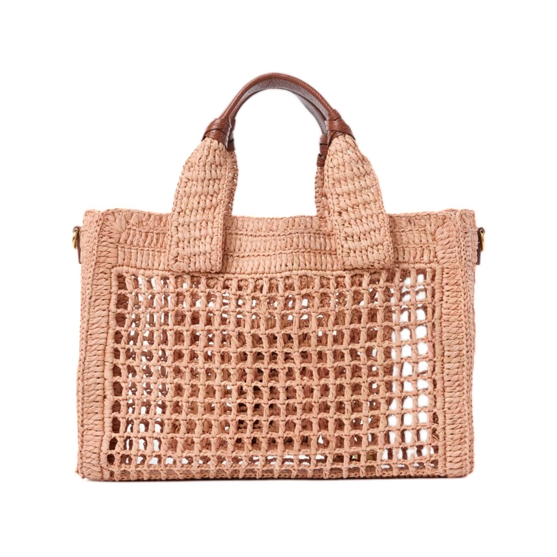끌로에 스몰 썸머 바나나 이스트 웨스트 토트백 스트랩 라피아 써머리 베이지(Chloe Small Summer Banana East West Tote Bag with Strap in Raffia Summery Beige) - 2