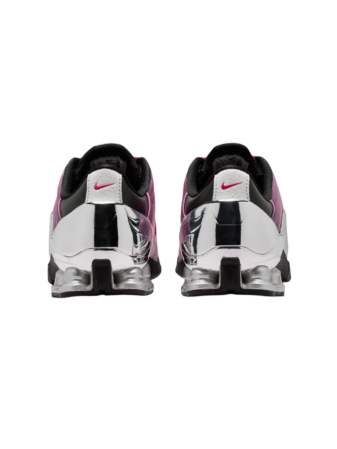(W) Nike x Forget-me-nots Total 90 Shox Magia Shy Pink and University Red 착용 스타일 - 3