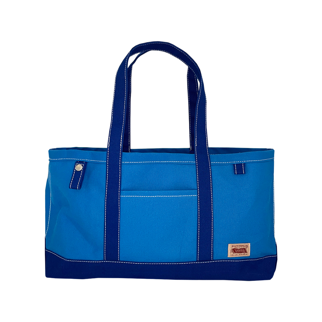 푸펫 더 북스 & 스터프 캔버스 백 블루(POUPPET The Books & Stuff Canvas Bag Blue)