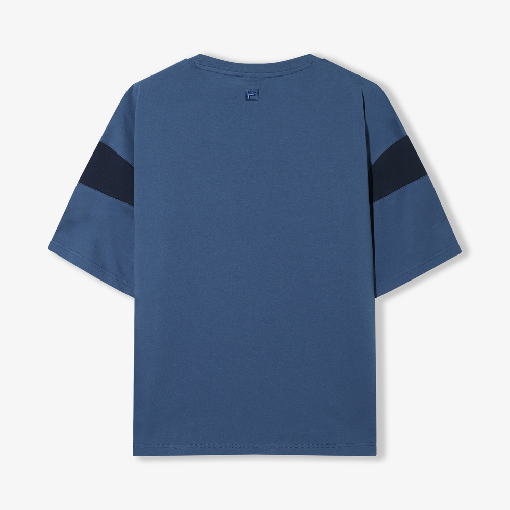 [6% 적립] 휠라 Coldwave+ 트랙 어깨배색 반팔티 다크블루([6% 적립] FILA Coldwave+ Track Color Block T-Shirt Dark Blue) - 2