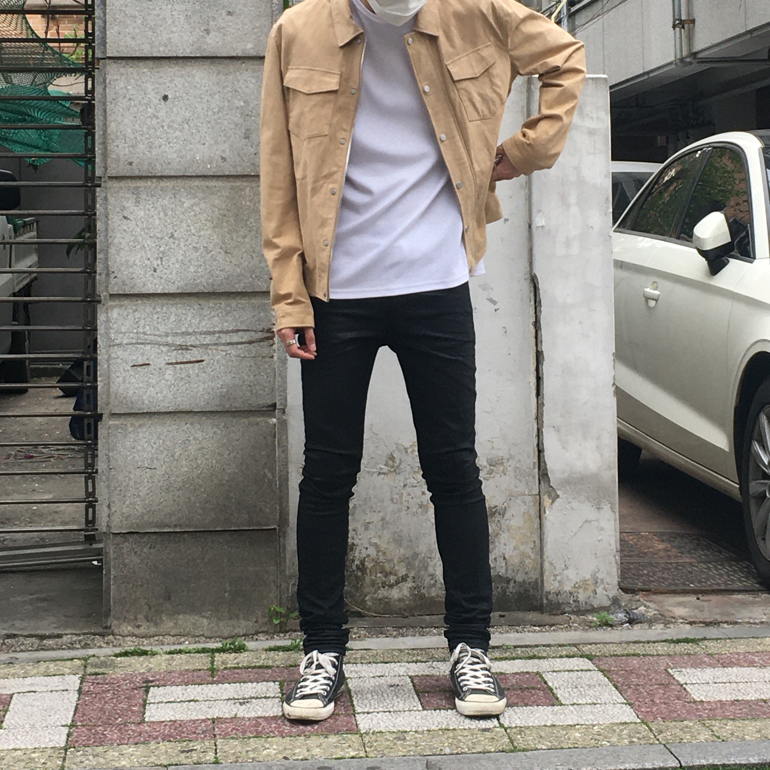 Converse Leather I-Robot Chuck Taylor All Star Hi Black 착용 스타일