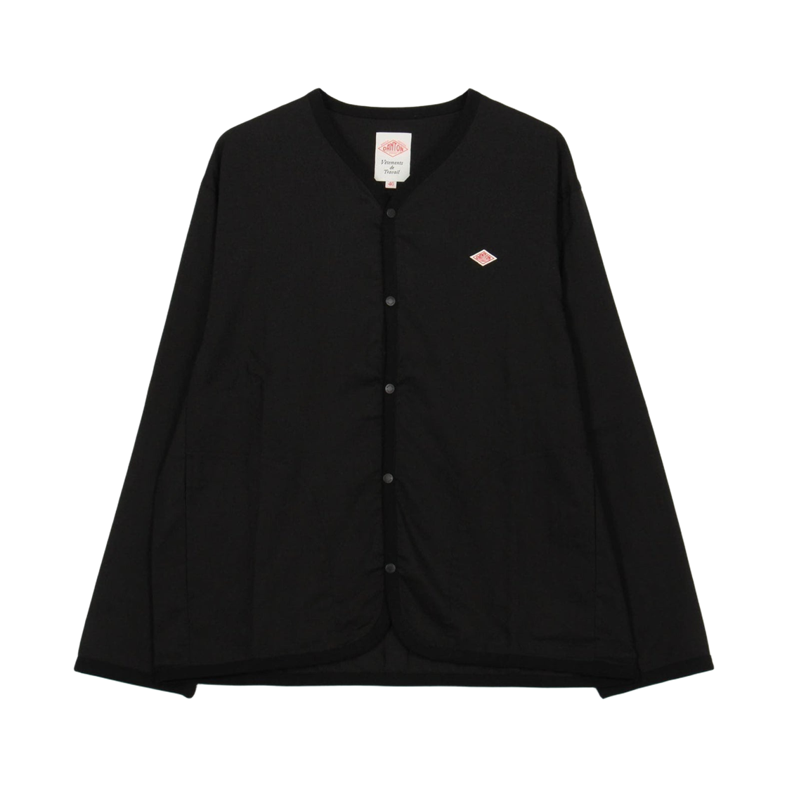 단톤 리넨 폴리에스터 클로스 셔츠 가디건 블랙(Danton Linen Polyester Cloth Shirt Cardigan Black) - 1