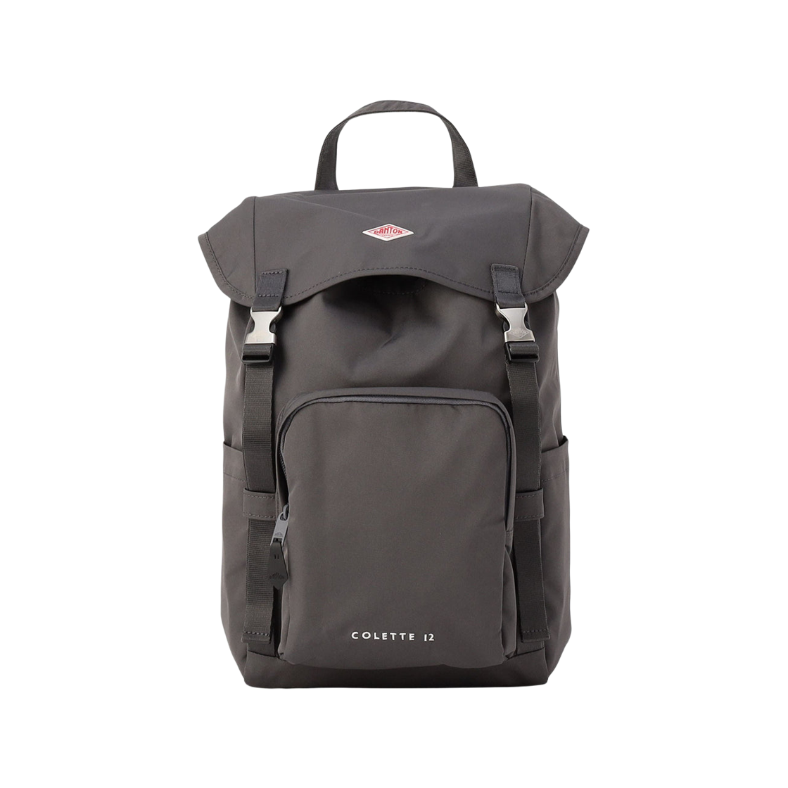 단톤 콜레트 12 폴리에스터 트윌 플랩 탑 럭색 차콜(Danton Colette 12 Polyester Twill Flap Top Rucksack Charcoal) - 1