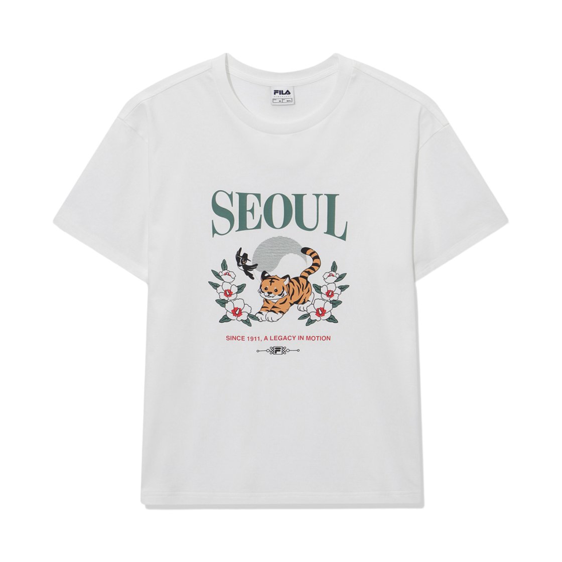 [6% 적립] 휠라 서울 익스클루시브 반팔티 화이트([6% 적립] FILA Seoul Exclusive T-Shirt White)