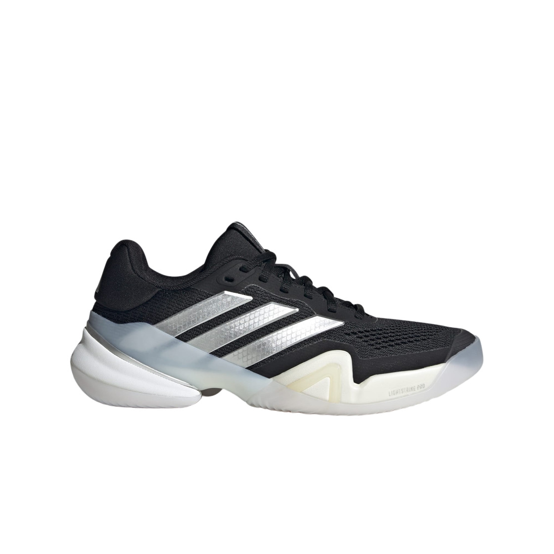 JR1764 (W) Adidas Barricade 14 Core Black Silver Metallic