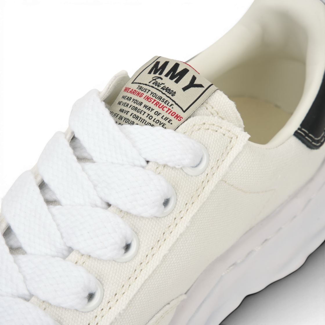 메종 미하라 야스히로 블레이키 OG 솔 캔버스 로우탑 스니커즈 화이트(Maison Mihara Yasuhiro Blakey OG Sole Canvas Low-top Sneakers White) - 7