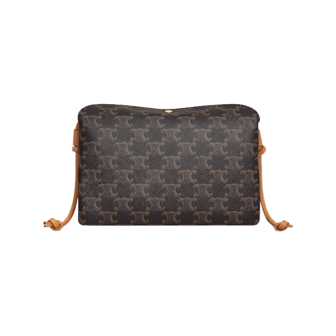 셀린느 트리오 플랩 트리옹프 캔버스 앤 램스킨 미엘(Celine Trio Flap in Triomphe Canvas and Lambskin Miel) - 2