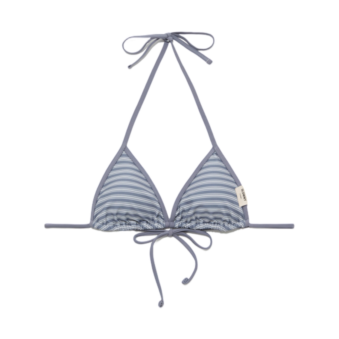 (W) 글로니 G 앵콜 스트라이프 비키니 탑 더스트 블루 스트라이프((W) Glowny G Encore Stripe Bikini Top Dust Blue Stripe)