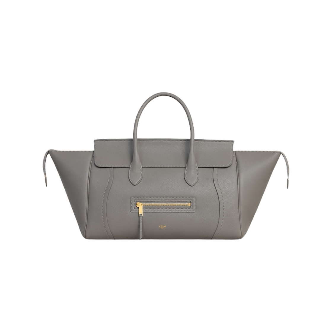L108K3056-GKX3 Celine Luggage in Grained Calfskin Light Graphite