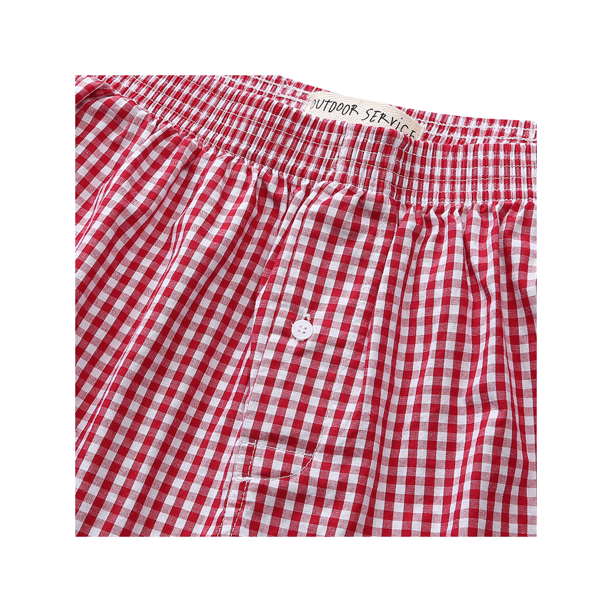 아웃도어서비스 체크 트렁크스 - 레드(OS Check Trunks - Red) - 3
