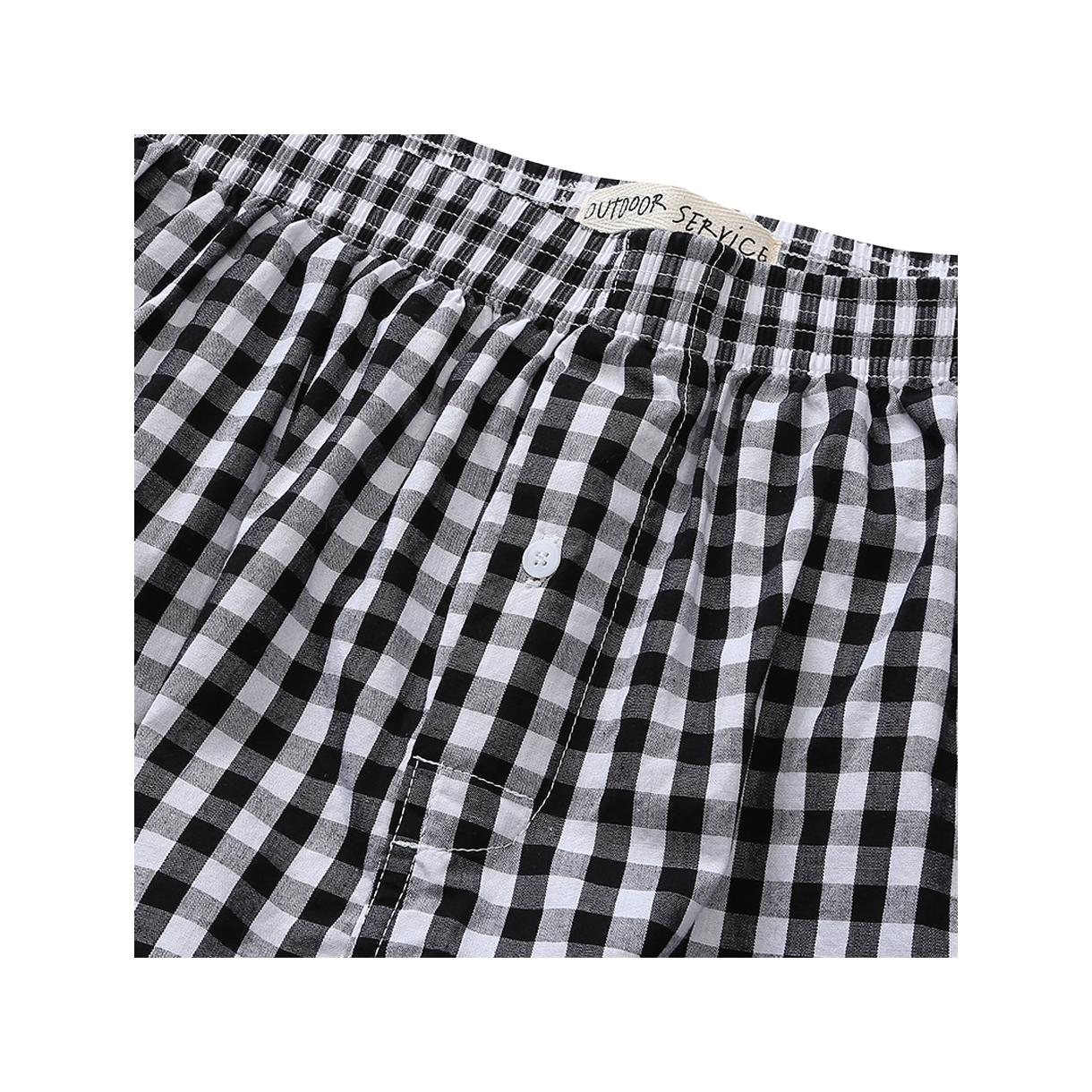 아웃도어서비스 체크 트렁크스 - 블랙(OS Check Trunks - Black) - 3