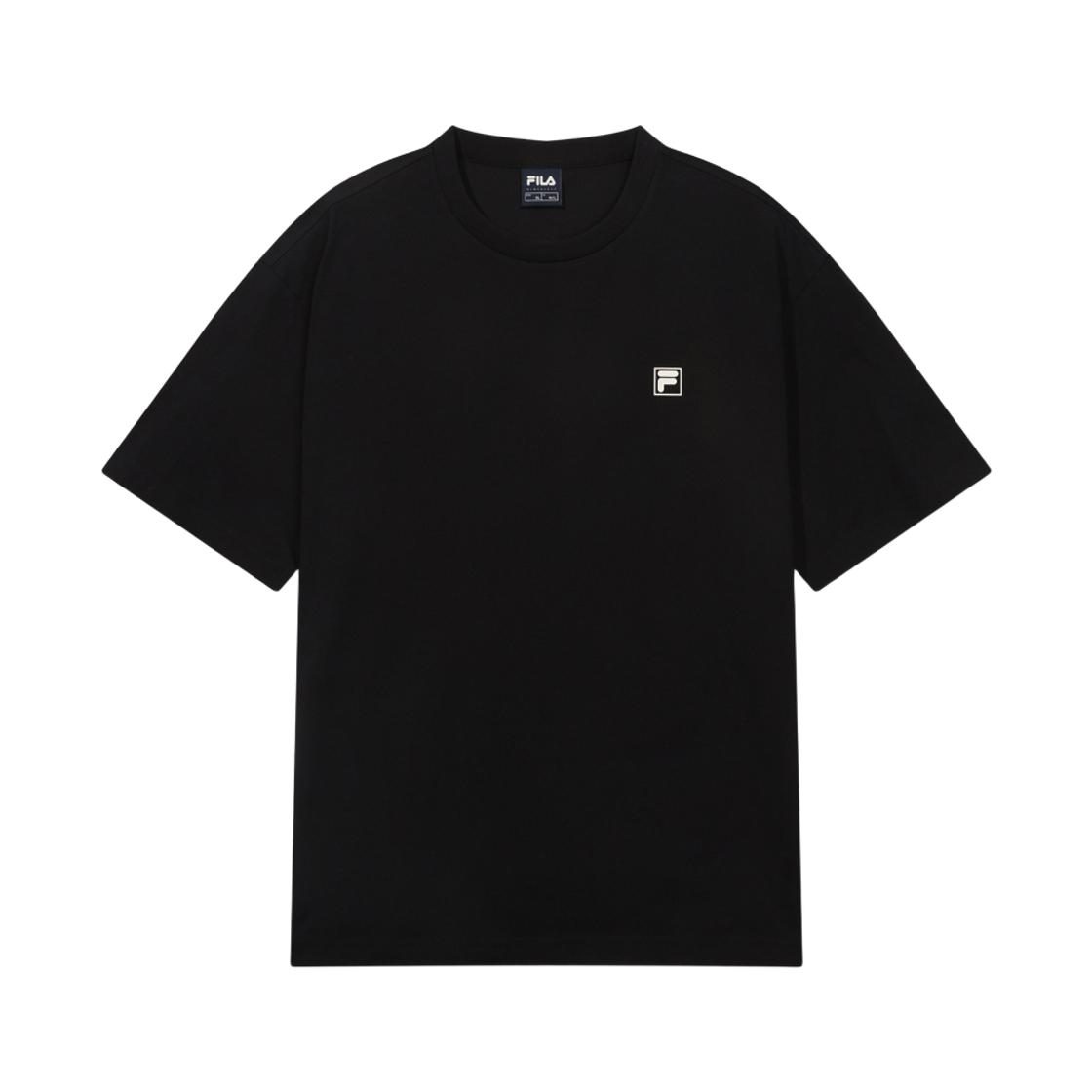 [6% 적립] 휠라 Coldwave+ 아카이브 반팔티 블랙([6% 적립] FILA Coldwave+ Archive T-Shirt Black)