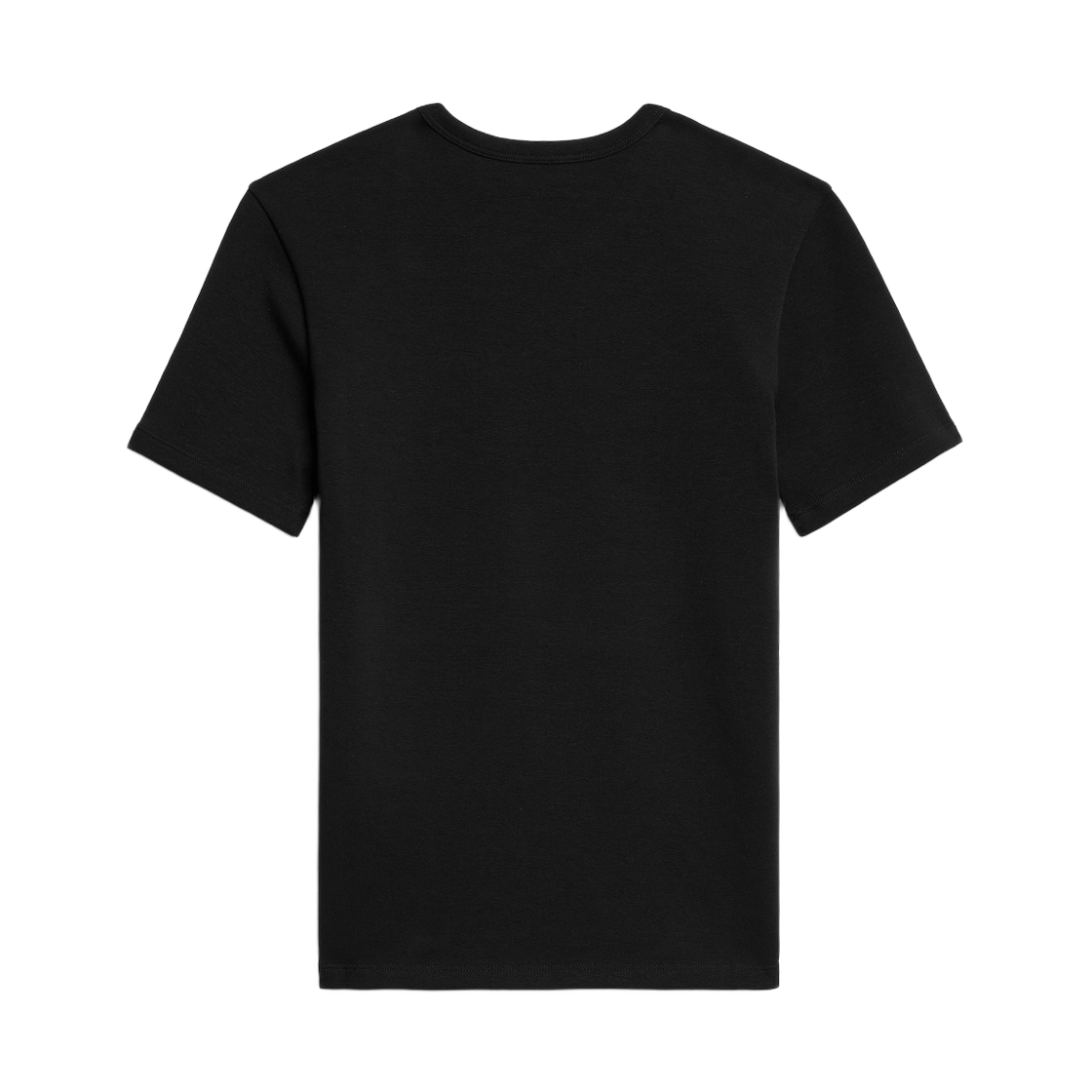 (W) 셀린느 트리옹프 티셔츠 립드 코튼 저지 블랙 화이트((W) Celine Triomphe T-Shirt in Ribbed Cotton Jersey Black White) - 2