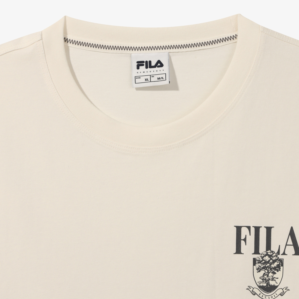 [6% 적립] 휠라 Coldwave+ 삼단로고 반팔티 아이보리([6% 적립] FILA Coldwave+ Triple Logo T-Shirt Ivory) - 3