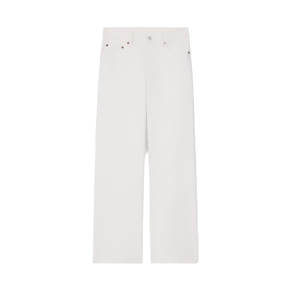 (W) 셀린느 졸린 진 헤비 코튼 트윌 화이트 헤비 스톤 워시((W) Celine Jolene Jeans in Heavy Cotton Twill White Heavy Stone Wash) - 1