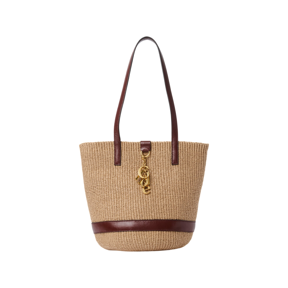 끌로에 참 베스킷 백 내츄럴 파이버 크래프티 브라운(Chloe Charms Basket Bag in Natural Fibers Crafty Brown) - 1