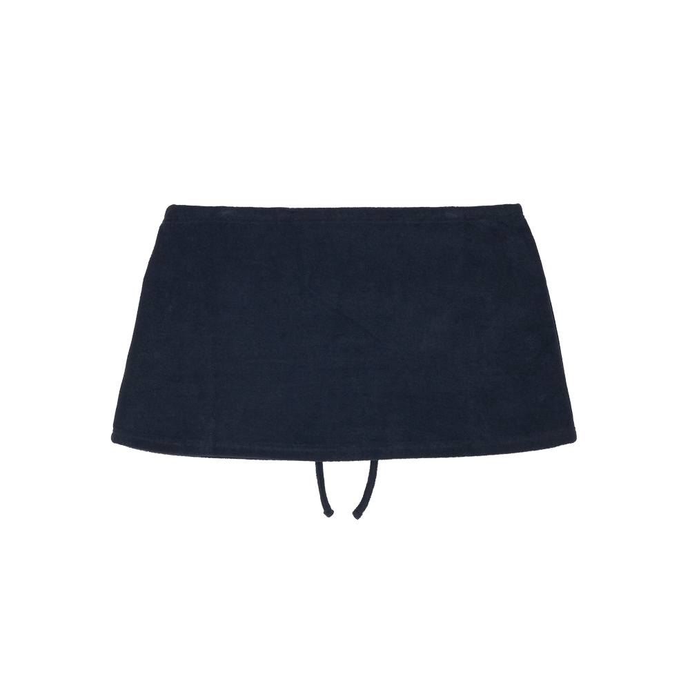 [더블적립] 지비에이치 어패럴 테리 미니 스커트 / 네이비([더블적립] GBH APPAREL Terry Mini Skirt / Navy) - 2