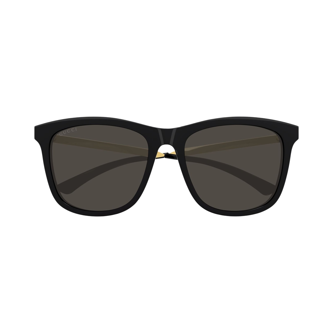 GG1037SK-001 Gucci Square Frame Acetate Sunglasses Shiny Black Grey